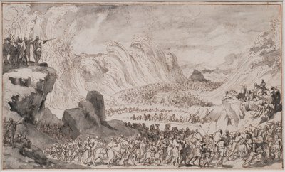 Moses Parting the Red Sea by Caspar Luyken